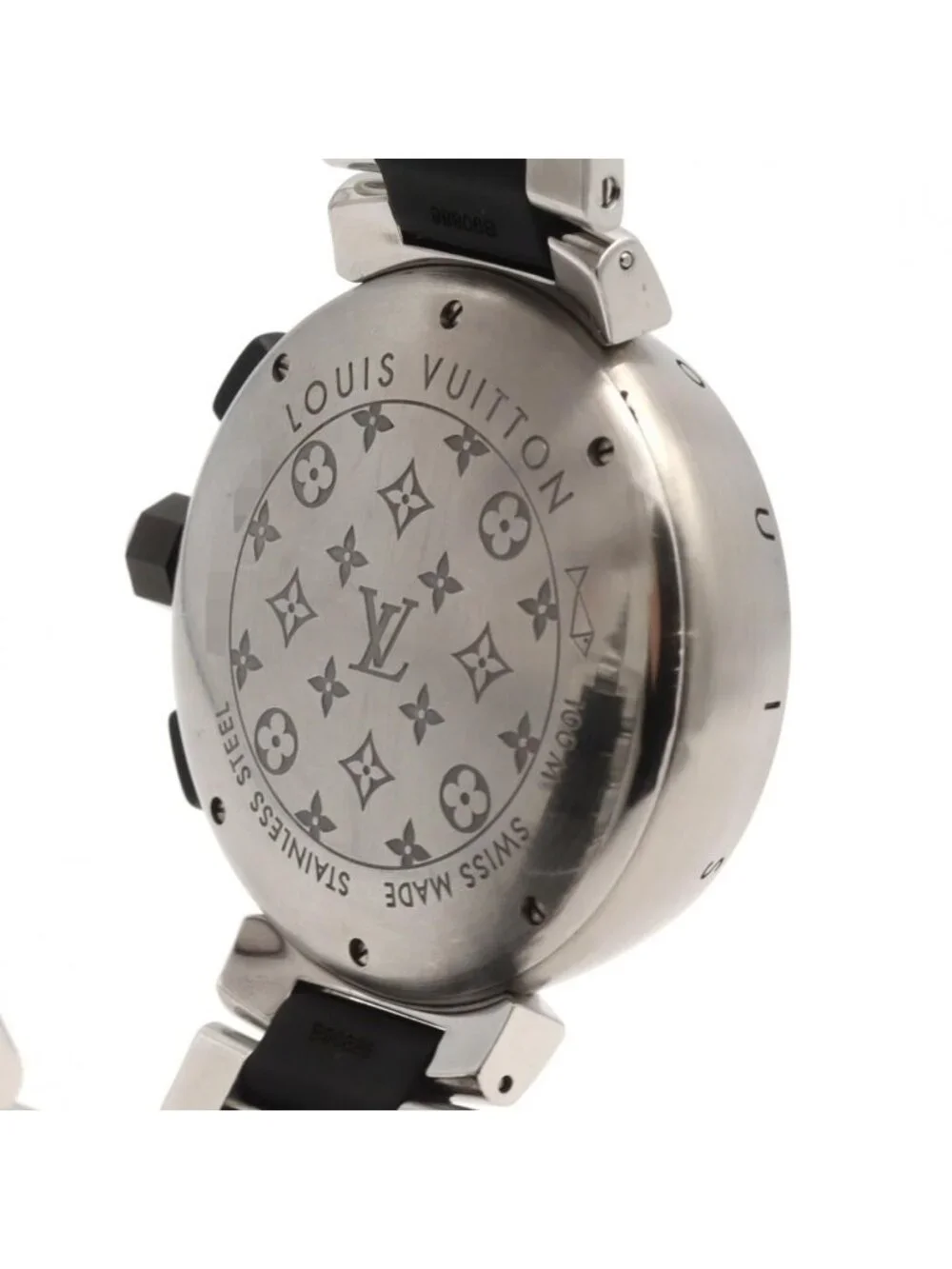 Louis Vuitton Tambour in Black SS Quartz Watch